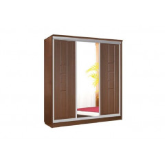 Палермо Шкаф 3х купе Дверь+Зеркало+Дверь (2180x2280x710)