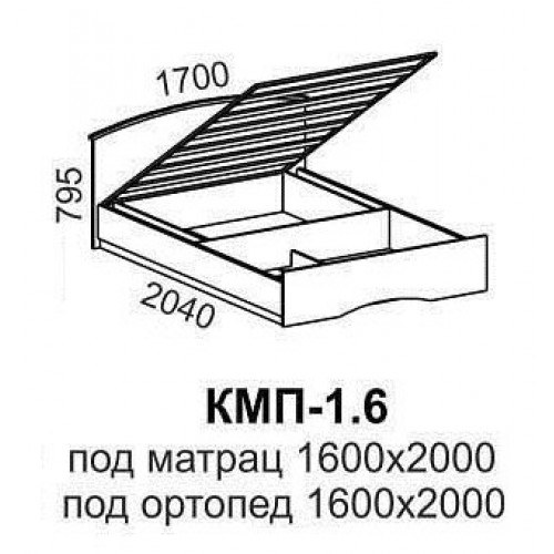 Кровать КМП-1,6 в Калуге