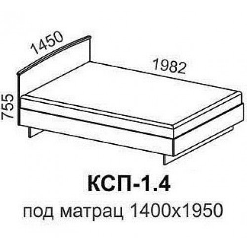 Кровать КСП-1,4 в Калуге
