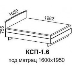 Кровать КСП-1,6