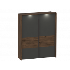 Шкаф с раздвижными дверями с обрамлением Глазго (2350x1900x650)