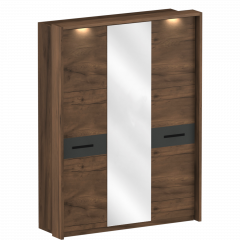 Шкаф трёхдверный с обрамлением Глазго (2315x1745x600)