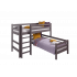 Угловая кровать Соня с прямой лестницей вариант 7 в Калуге