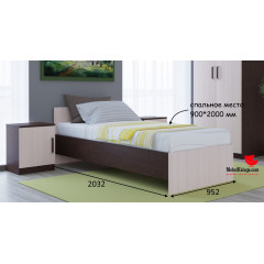 Кровать Basya 0,9 м