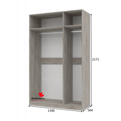 Каркас шкафа комбинированного Скания с 3 дверями